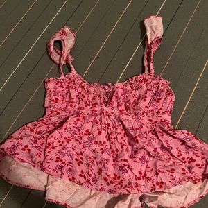 urban outfitters pink top, size small